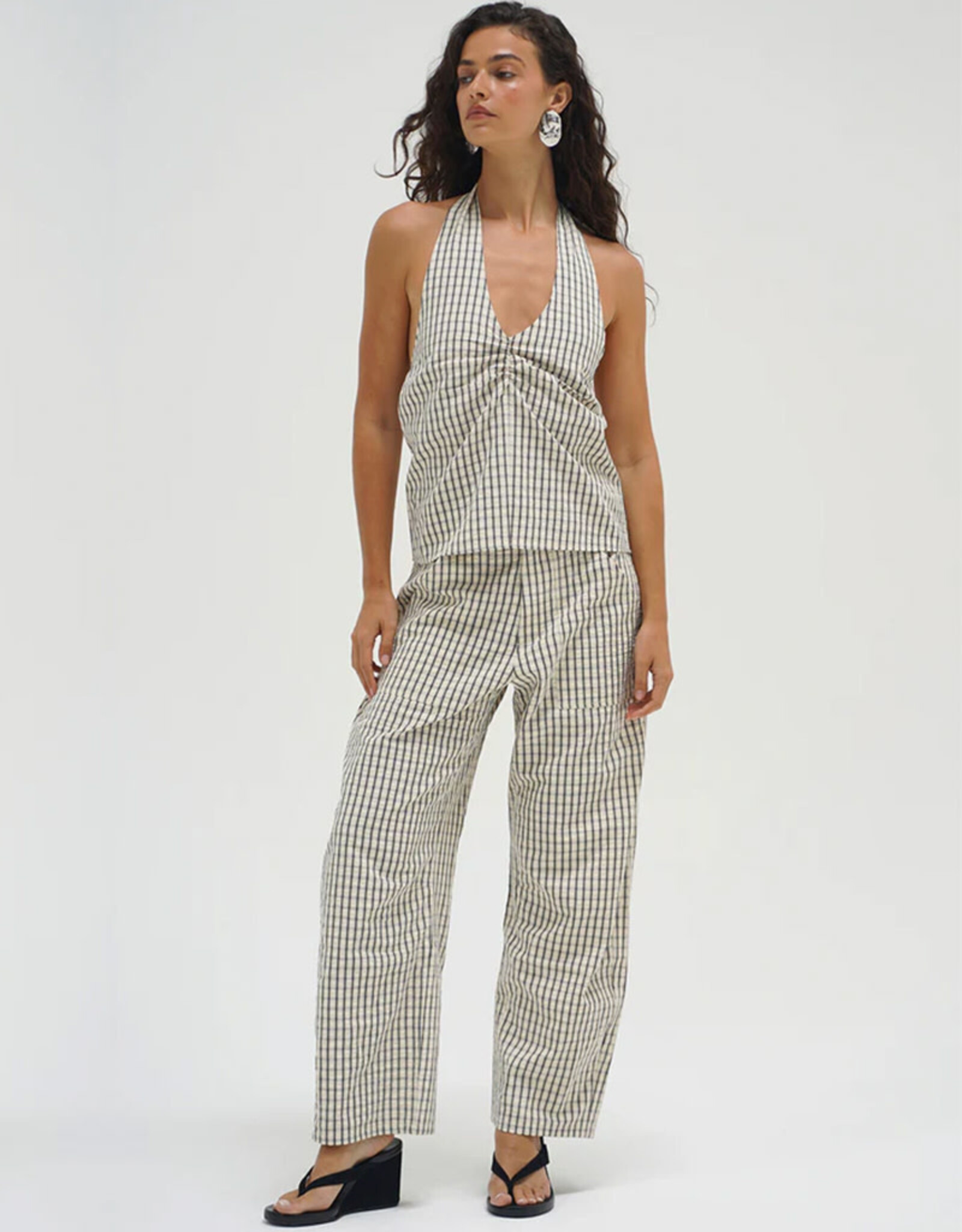 LNA CROSS CREEK PLAID PANT