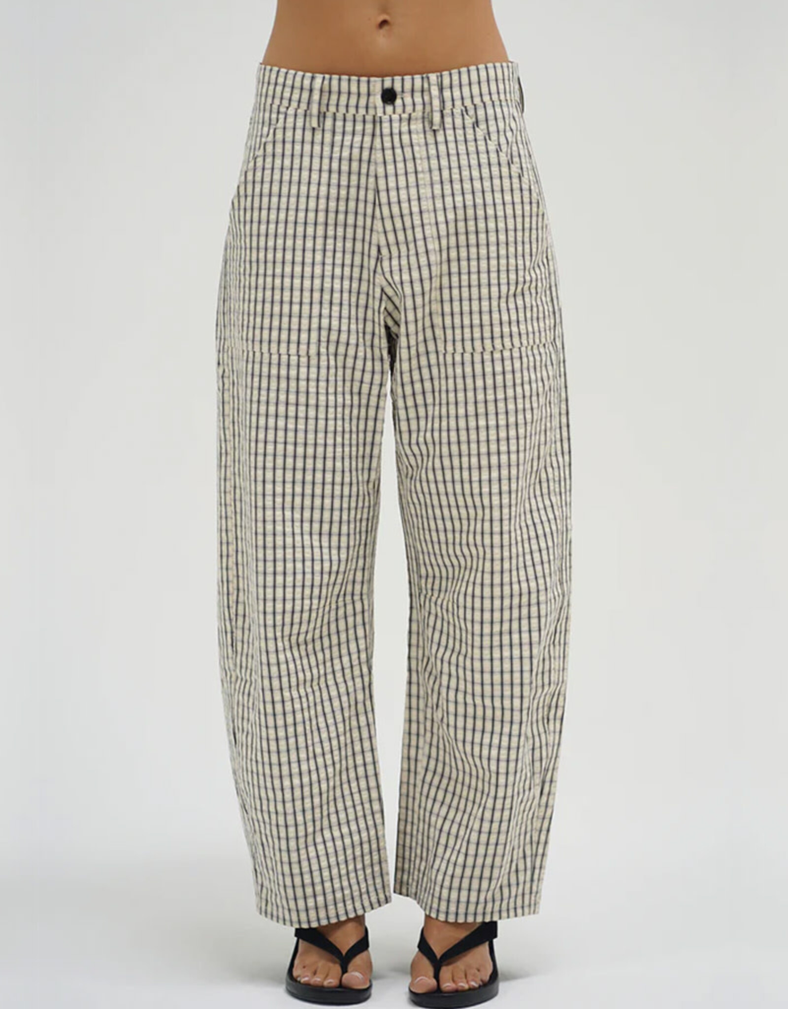 LNA CROSS CREEK PLAID PANT