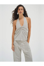 LNA CORA PLAID HALTER