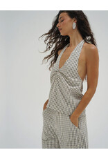 LNA CORA PLAID HALTER