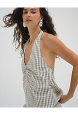 LNA CORA PLAID HALTER