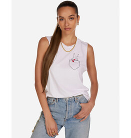 LAUREN MOSHI KEL PEACE POCKET TANK