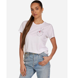 LAUREN MOSHI WOLF PEACE POCKET TEE