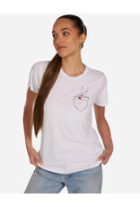 LAUREN MOSHI WOLF PEACE POCKET TEE