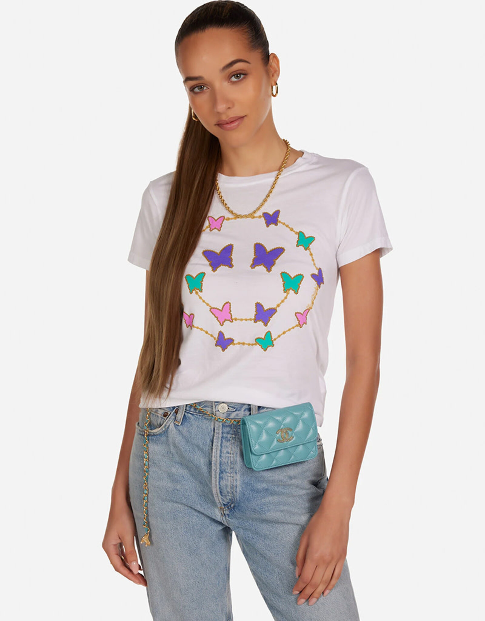 LAUREN MOSHI URSULA BUTTERFLY CHARM TEE