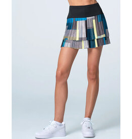 LUCKY IN LOVE STRIPE IT UP PLEATED SKIRT LONG