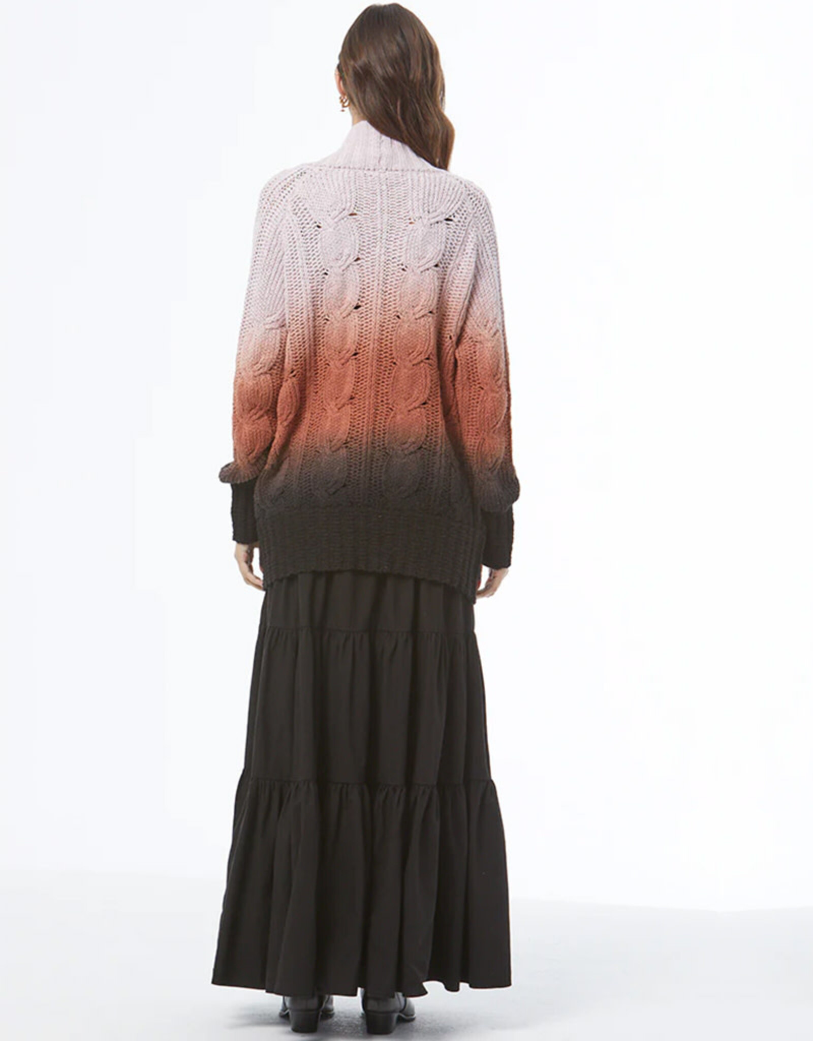 YOUNG FABULOUS & BROKE JIMMY CABLE CARDIGAN