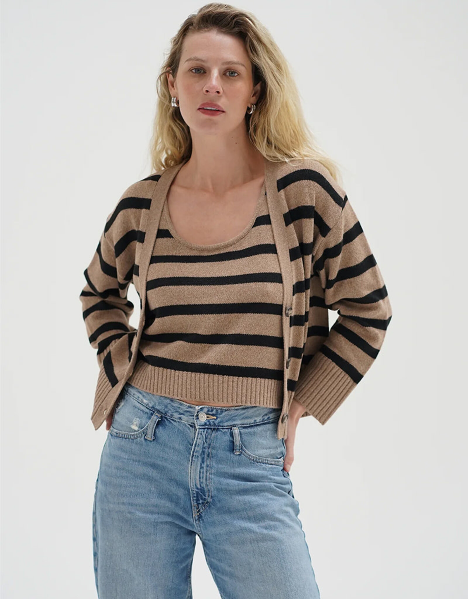 LNA PIPER CARDIGAN SET
