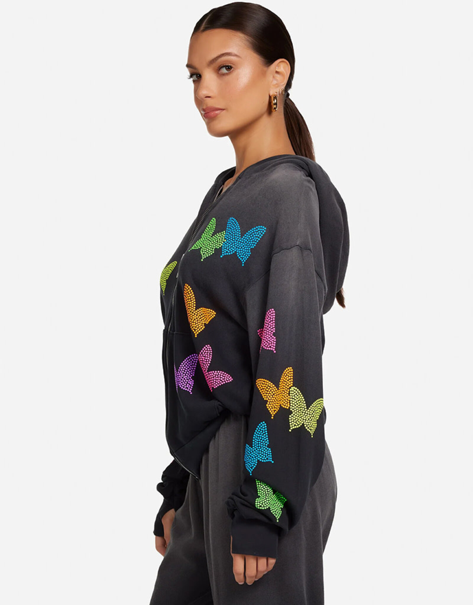 LAUREN MOSHI HEZLY NEON STUD BUTTERFLIES