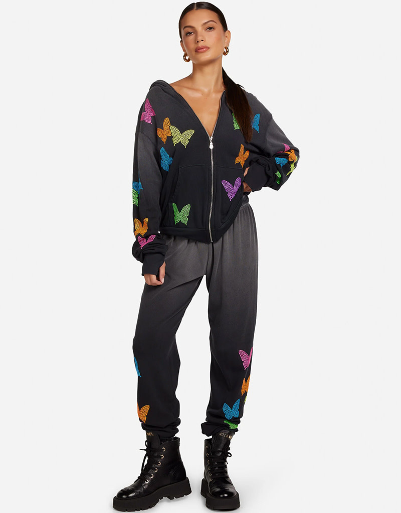 LAUREN MOSHI TANZY NEON STUD BUTTERFLIES