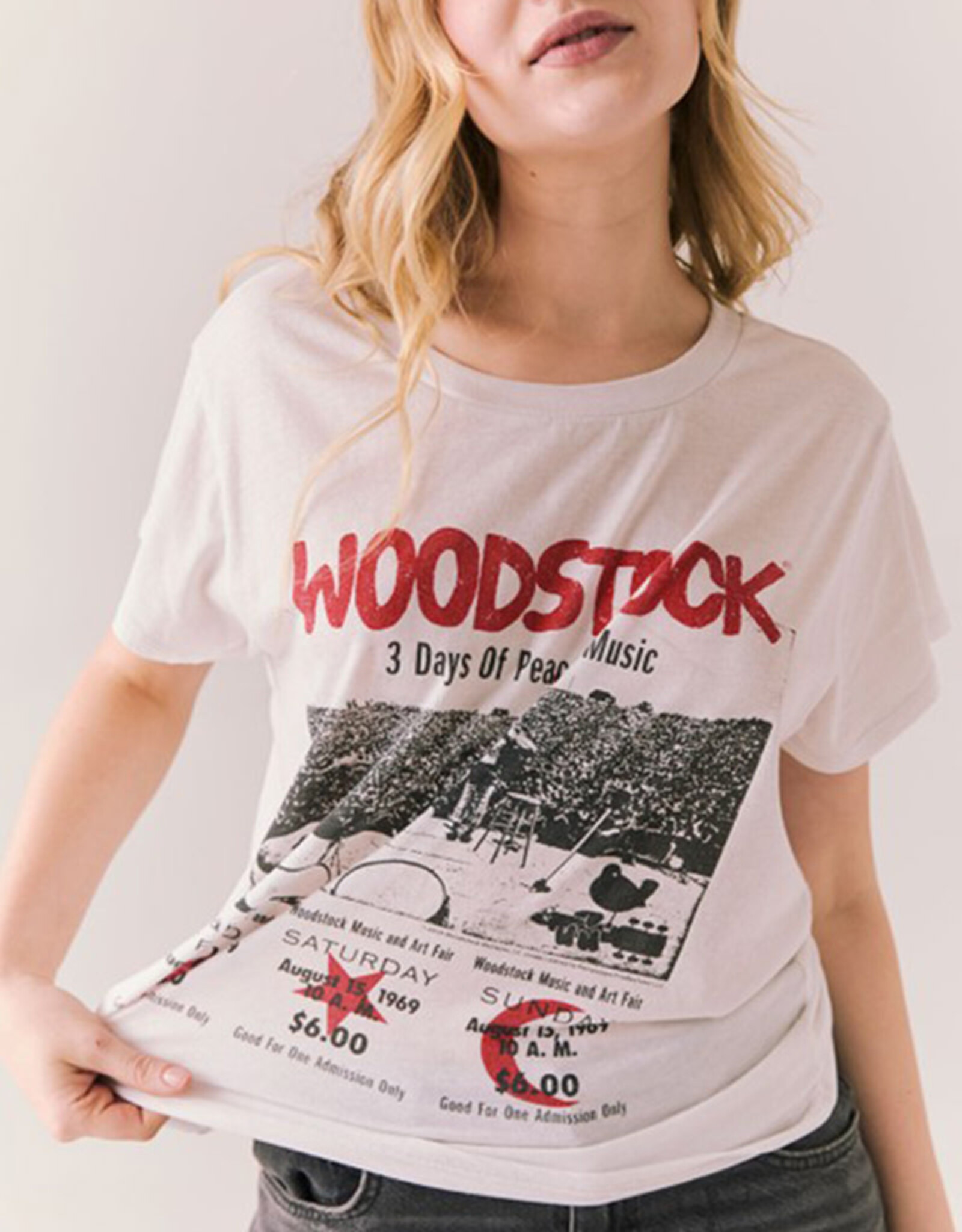 CHASER WOODSTOCK PEACE & MUSIC TICKET TEE
