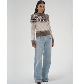 LNA TALI FAIR ISLE SWEATER