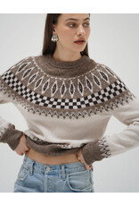 LNA TALI FAIR ISLE SWEATER