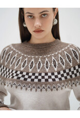 LNA TALI FAIR ISLE SWEATER