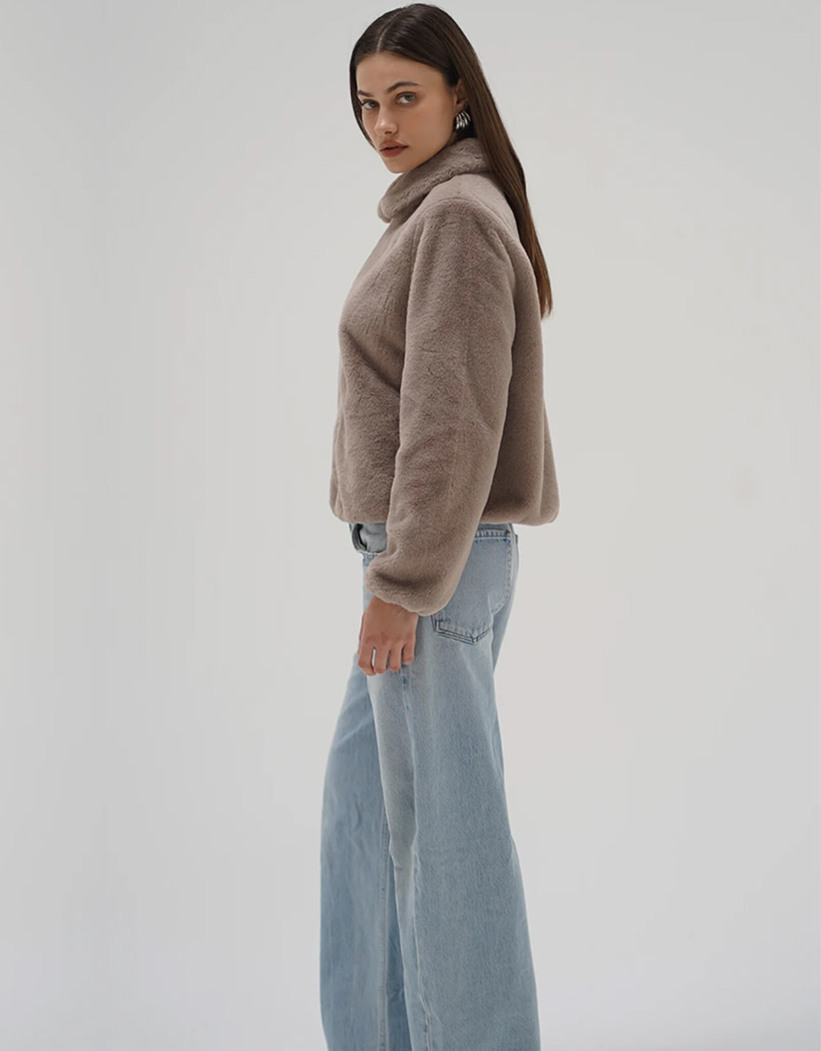 LNA STELLA ZIP UP BOMBER