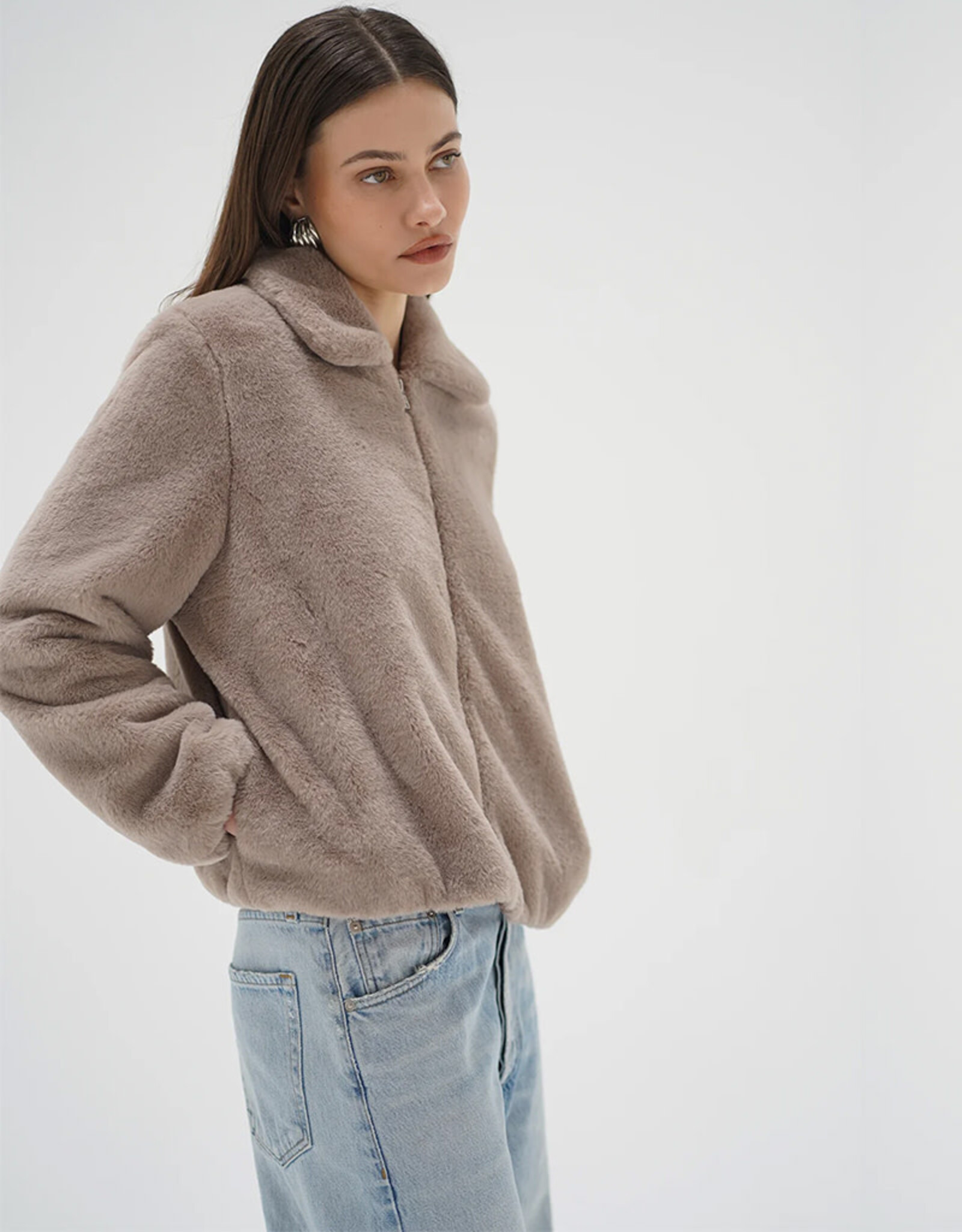 LNA STELLA ZIP UP BOMBER