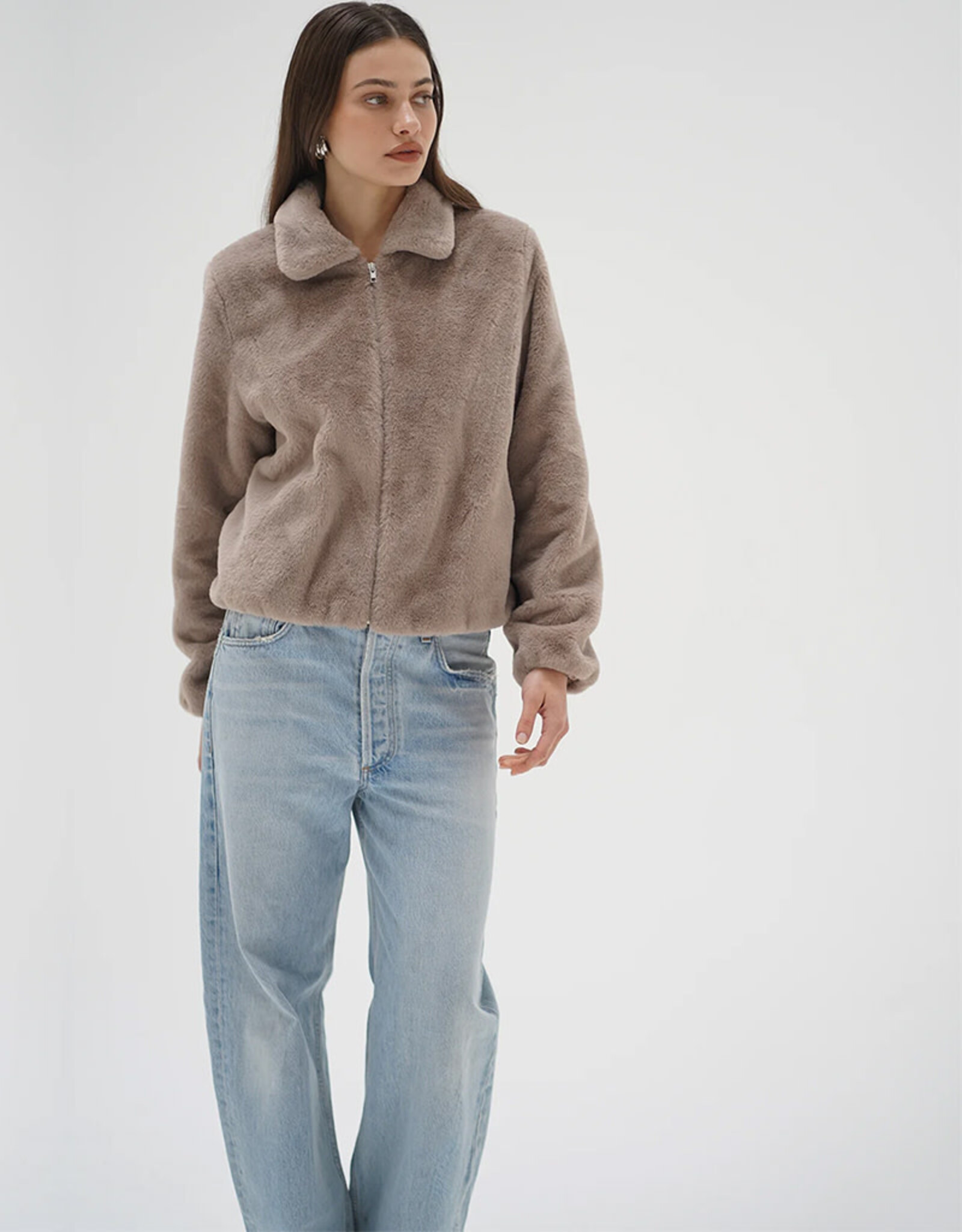 LNA STELLA ZIP UP BOMBER