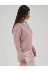 LNA SIENNA FUZZY DOUBLE LAYER SWEATER