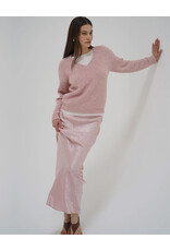 LNA SIENNA FUZZY DOUBLE LAYER SWEATER