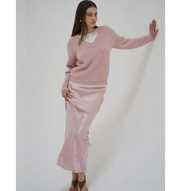 LNA SIENNA FUZZY DOUBLE LAYER SWEATER