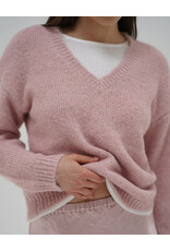 LNA SIENNA FUZZY DOUBLE LAYER SWEATER