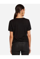 LAUREN MOSHI WOLF SKULL CRYSTALS TEE