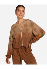 LAUREN MOSHI HEZLY TRIBAL PEACE ZIP HOODIE