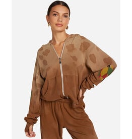 LAUREN MOSHI HEZLY TRIBAL PEACE ZIP HOODIE