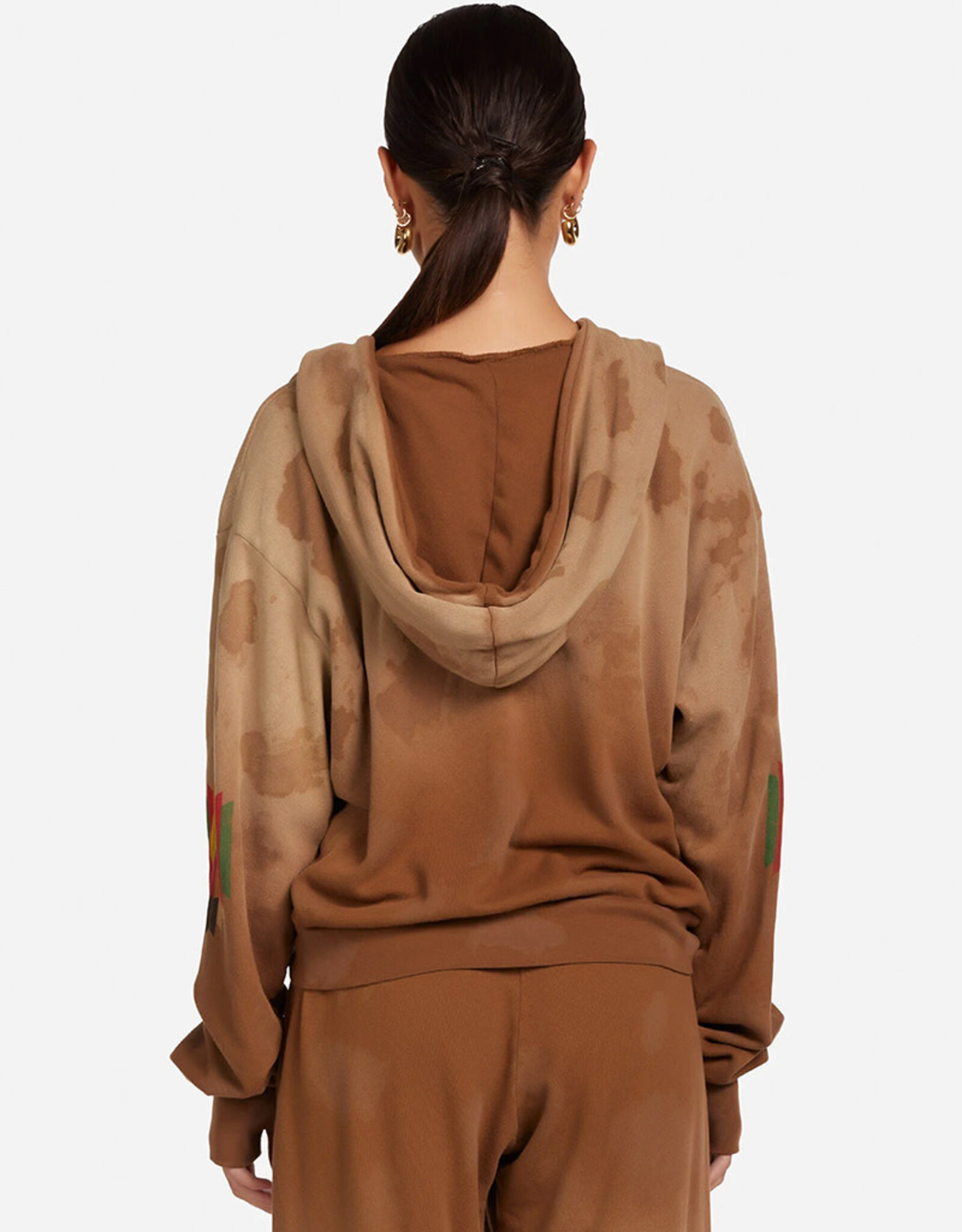 LAUREN MOSHI HEZLY TRIBAL PEACE ZIP HOODIE