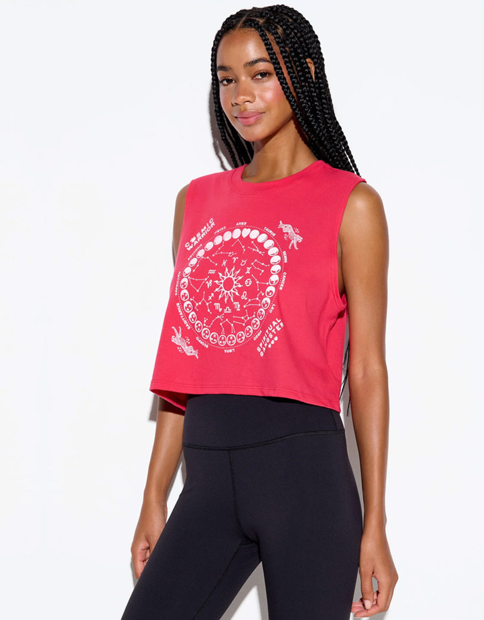 SPIRITUAL GANGSTER ZODIAC ENERGY SPIRIT CROP TANK