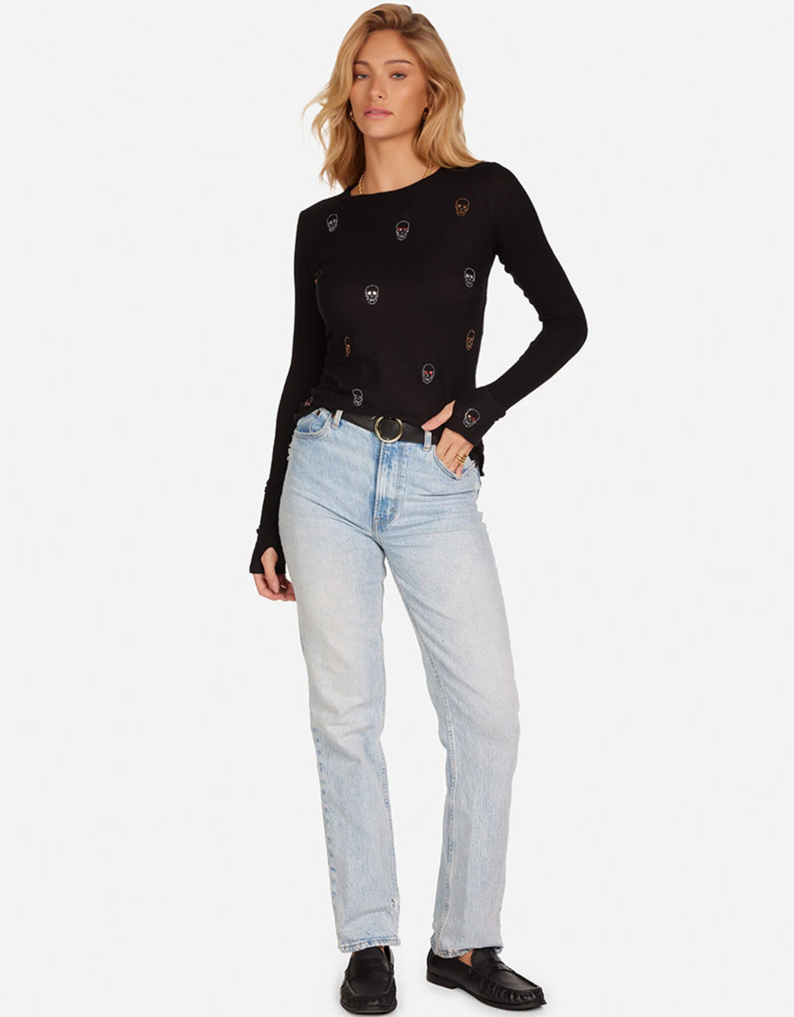 LAUREN MOSHI MCKINLEY-STUD HEART EYE SKULLS