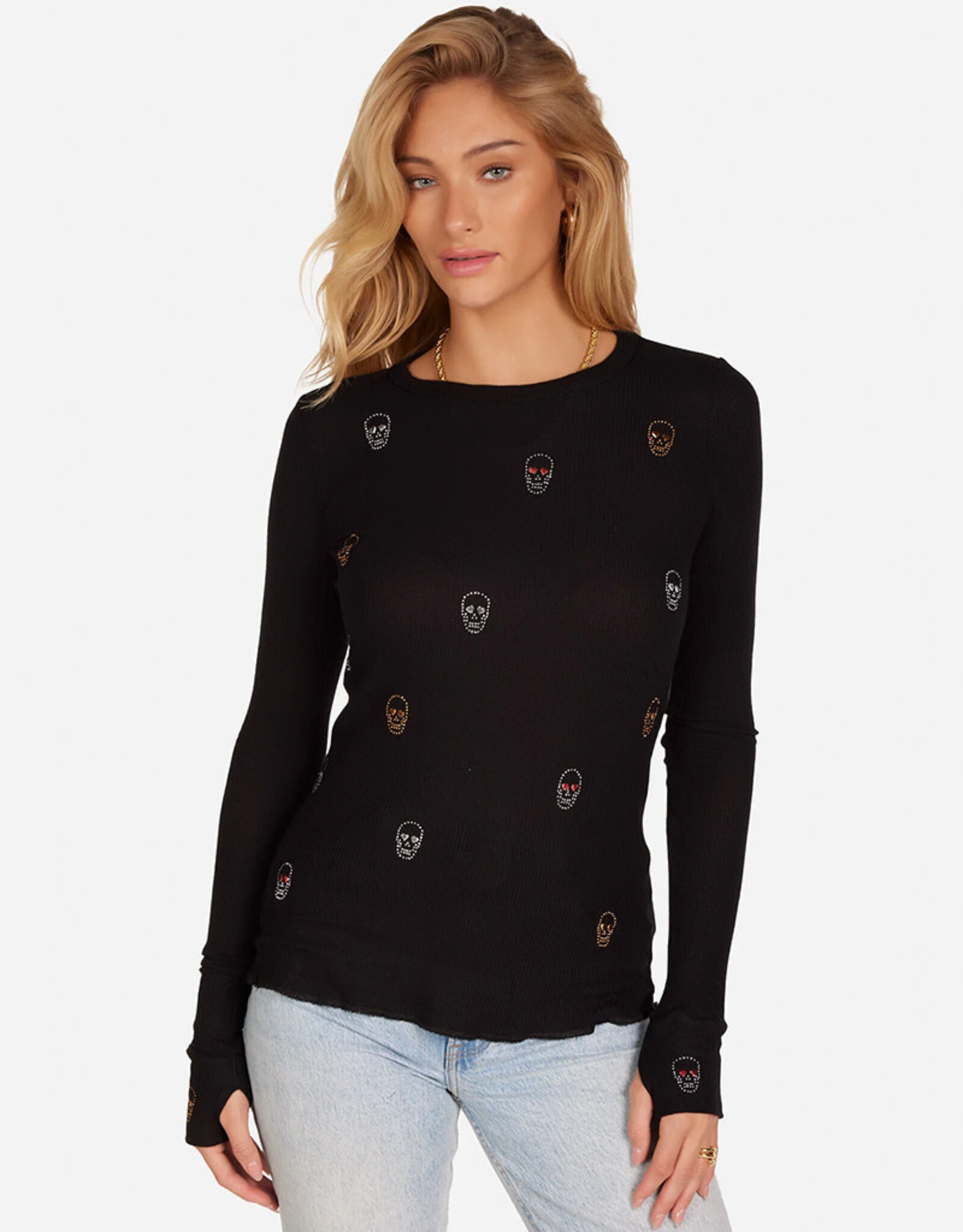 LAUREN MOSHI MCKINLEY-STUD HEART EYE SKULLS