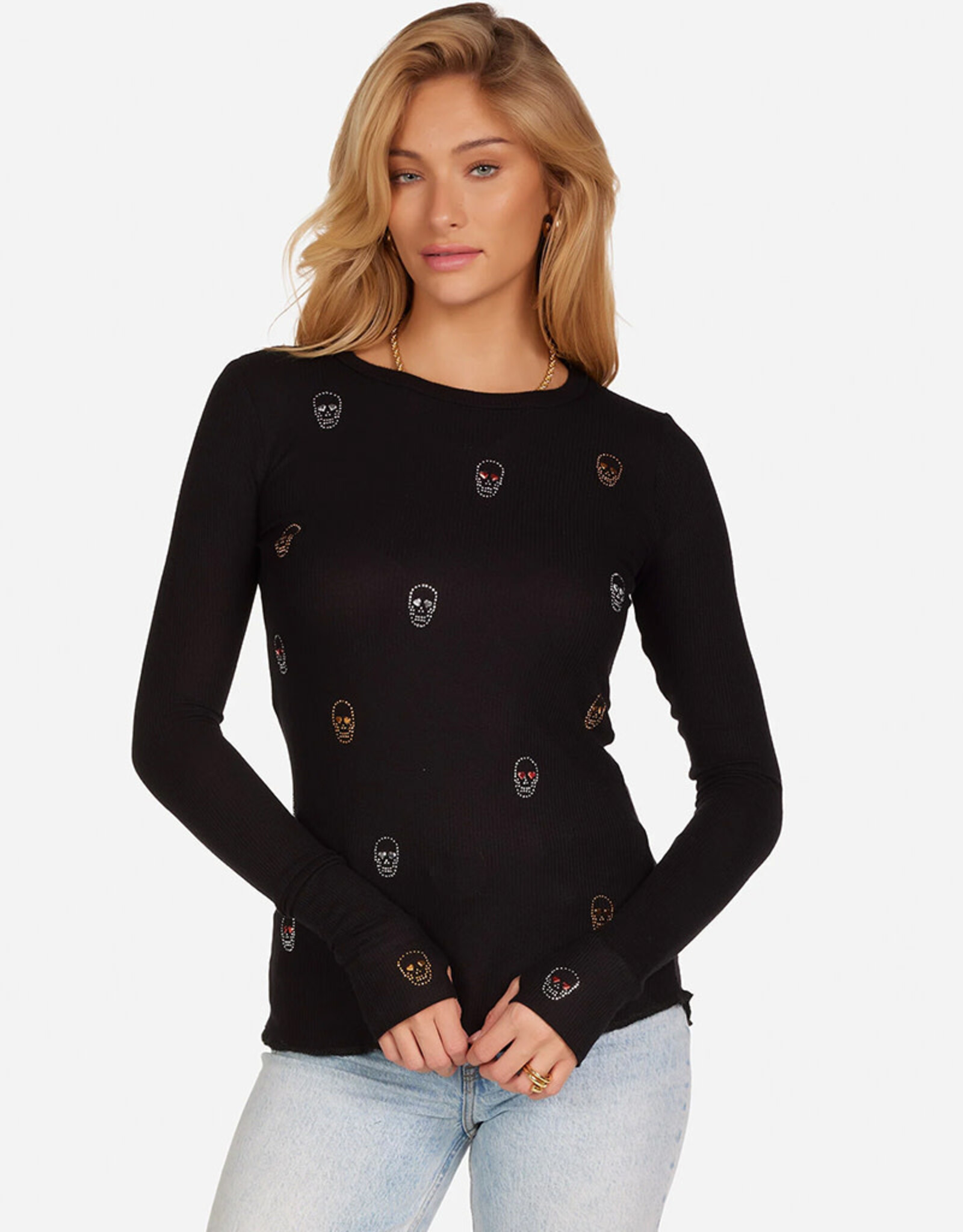 LAUREN MOSHI MCKINLEY-STUD HEART EYE SKULLS