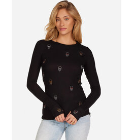 LAUREN MOSHI MCKINLEY-STUD HEART EYE SKULLS