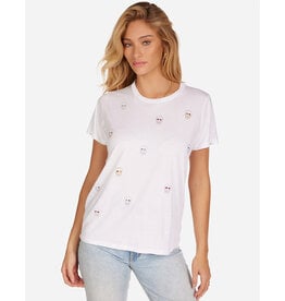 LAUREN MOSHI WOLF-STUD HEART EYE SKULLS