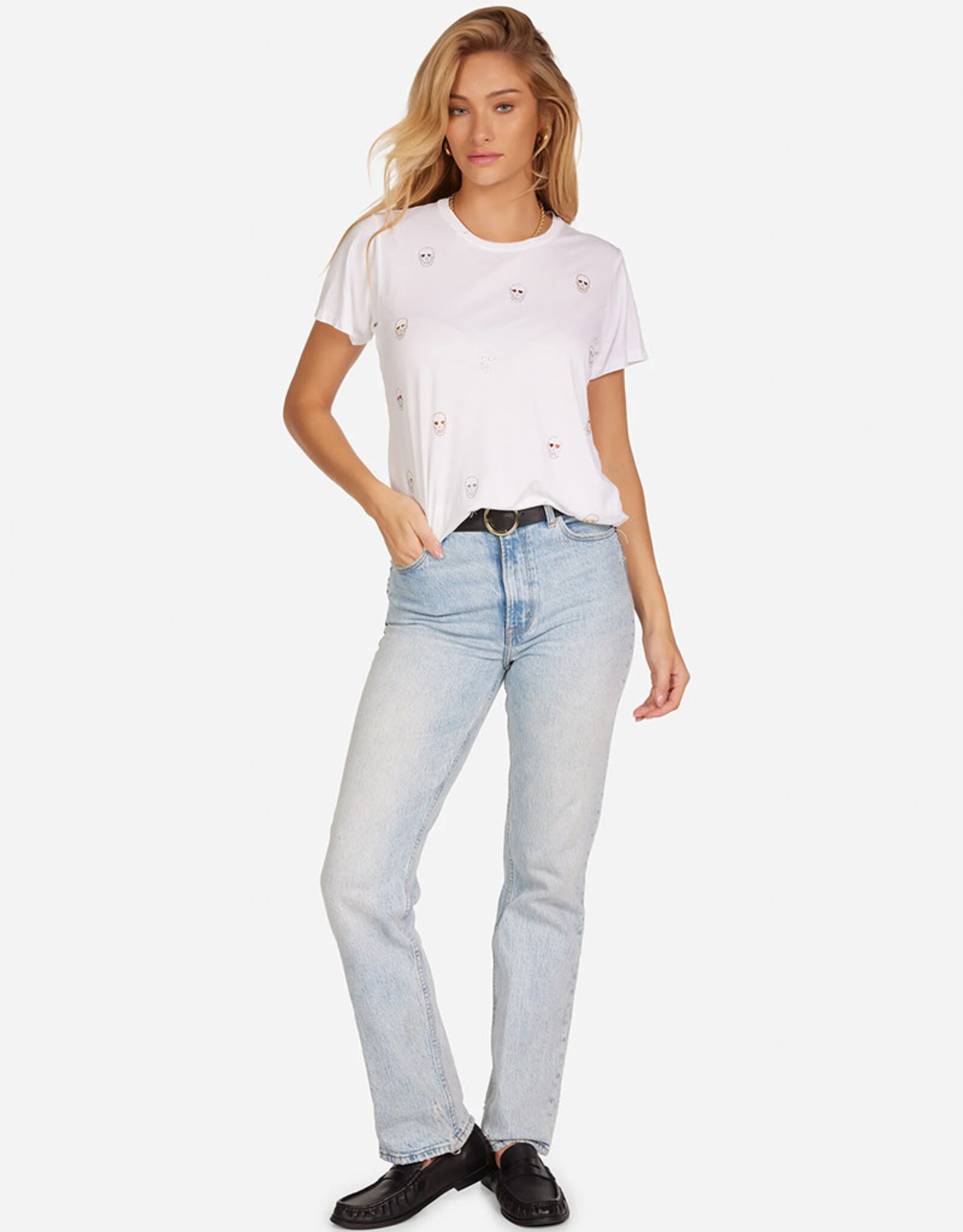 LAUREN MOSHI WOLF-STUD HEART EYE SKULLS