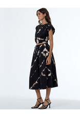 YOUNG FABULOUS & BROKE WENDY MIDI SKIRT-TIEDYE