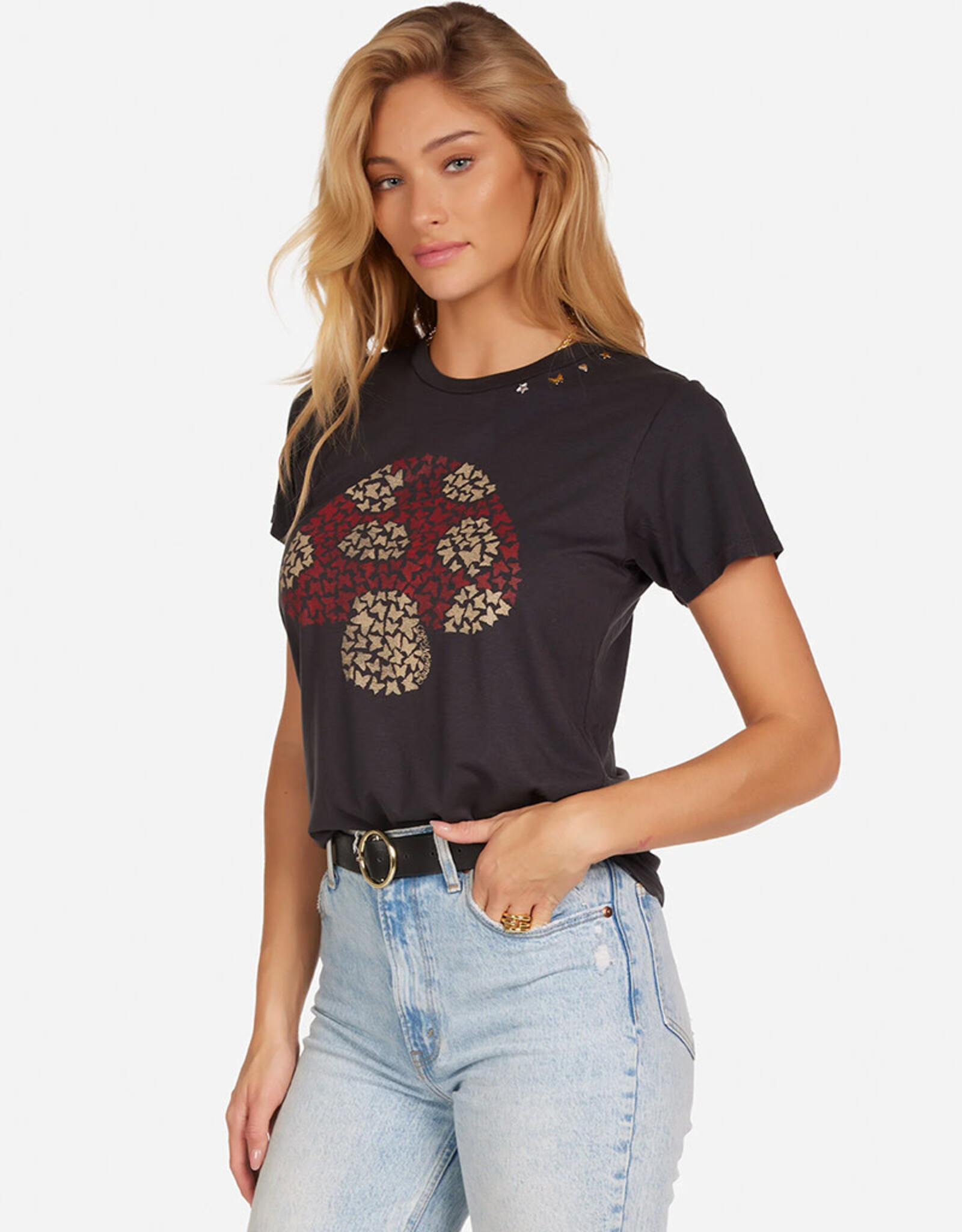 LAUREN MOSHI WOLF BUTTERFLY MUSHROOM TEE