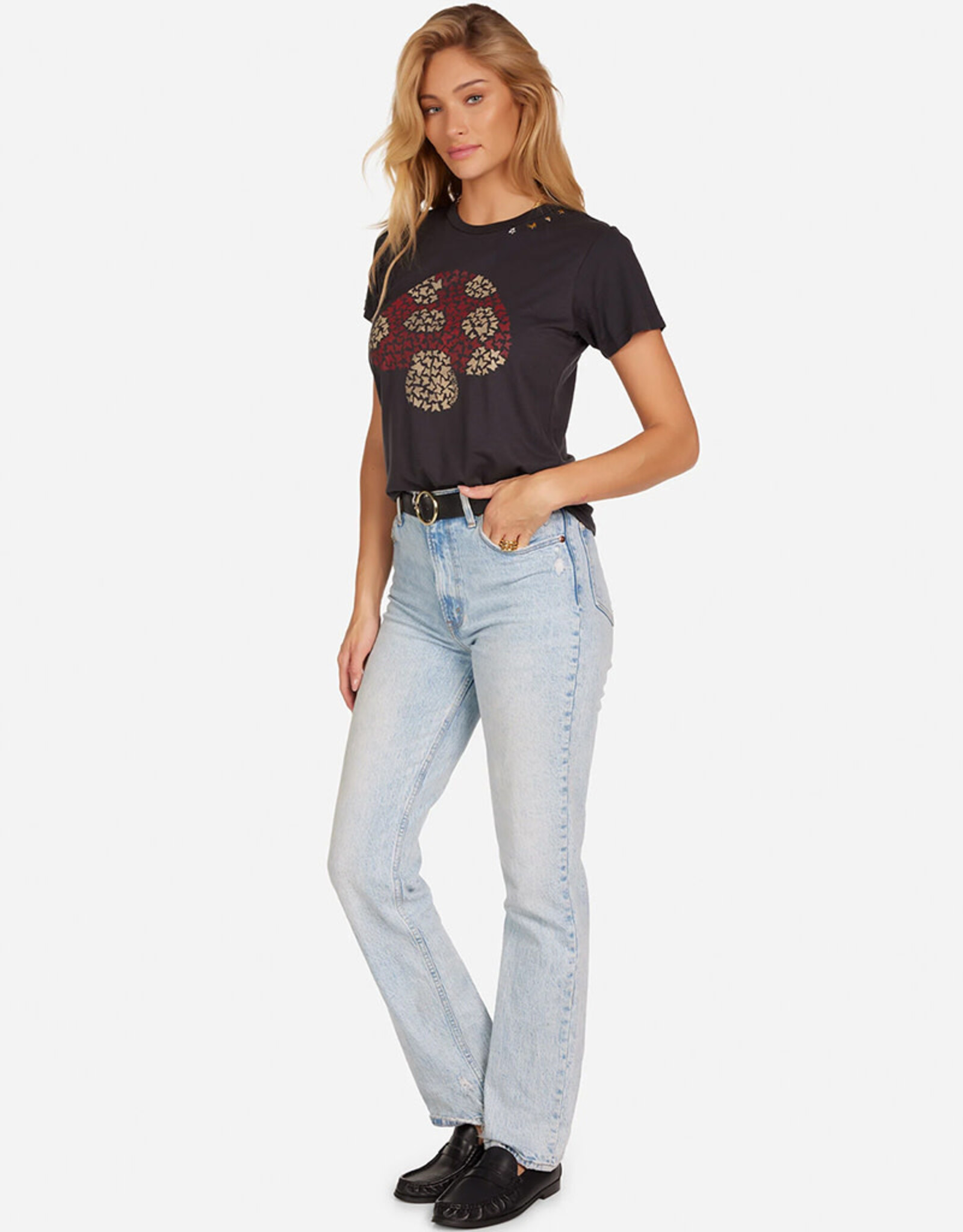 LAUREN MOSHI WOLF BUTTERFLY MUSHROOM TEE