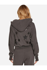 LAUREN MOSHI TWYLA CRYSTAL MULTI STARS ZIP UP
