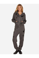 LAUREN MOSHI TWYLA CRYSTAL MULTI STARS ZIP UP