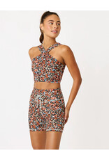 CREAM YOGA LEAH CROSS NECK BRA TOP