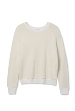 PERFECT WHITE TEE AULANI SUMMER MESH LS CREW NECK