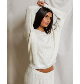 PERFECT WHITE TEE AULANI SUMMER MESH LS CREW NECK