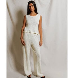 PERFECT WHITE TEE LEILANI MESH STRAIGHT LEG PNT