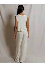 PERFECT WHITE TEE LEILANI MESH STRAIGHT LEG PNT