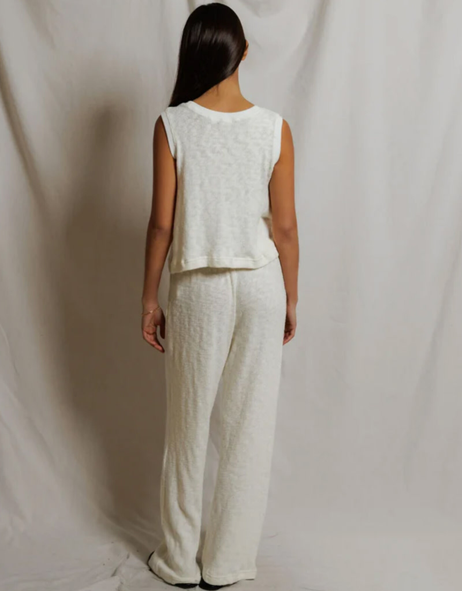 PERFECT WHITE TEE LEILANI MESH STRAIGHT LEG PNT