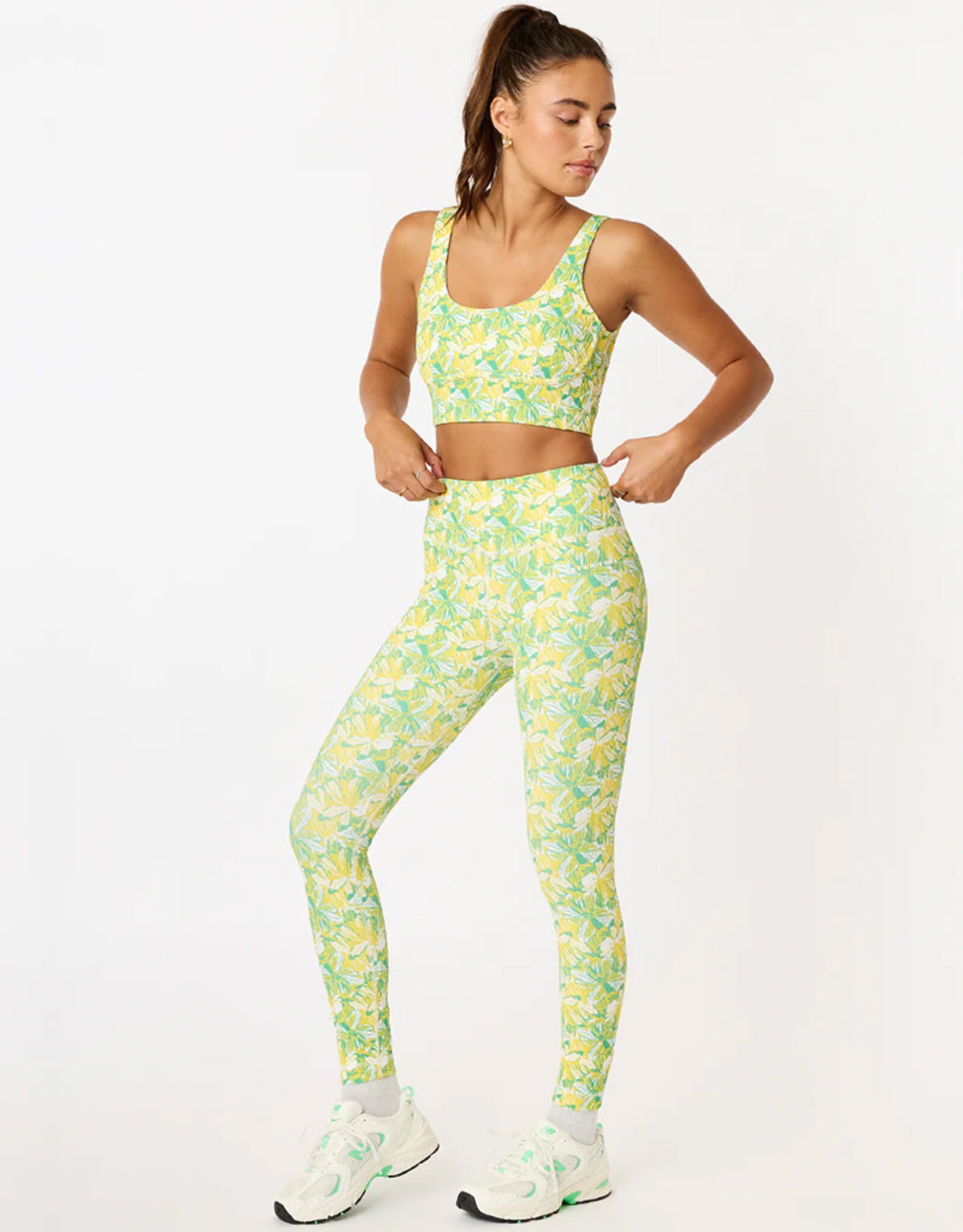 CREAM YOGA NANCY RIBBED LEGGING