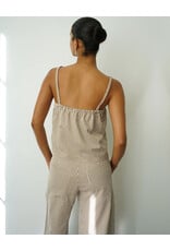 LNA BRANDY CHECK TOP