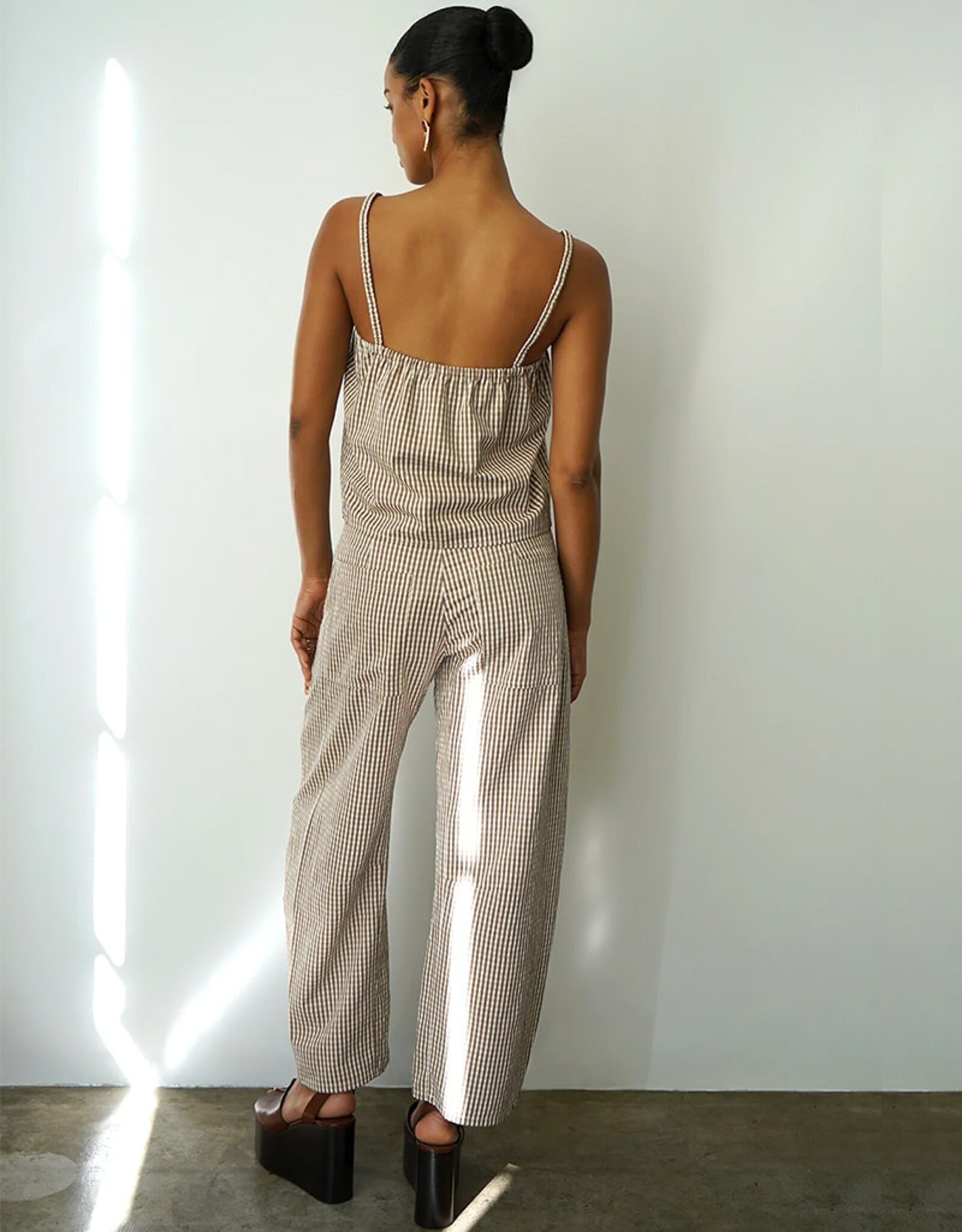 LNA BRANDY CHECK TOP